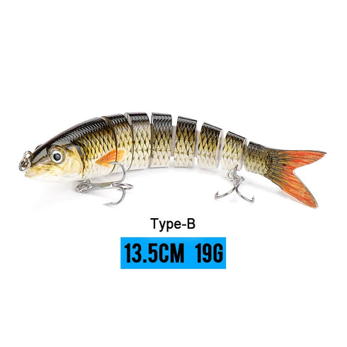10/14cm Sinking Wobblers Fishing Lures Jointed Crankbait Swimbait 8 Segment Hard Artificial Bait For Fishing Tackle Lure